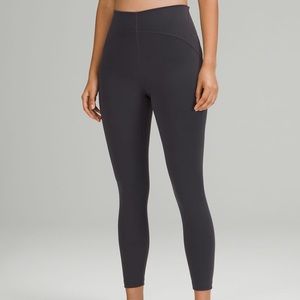 Lululemon Instill High Rise Tight 25” Black Granite Size 6